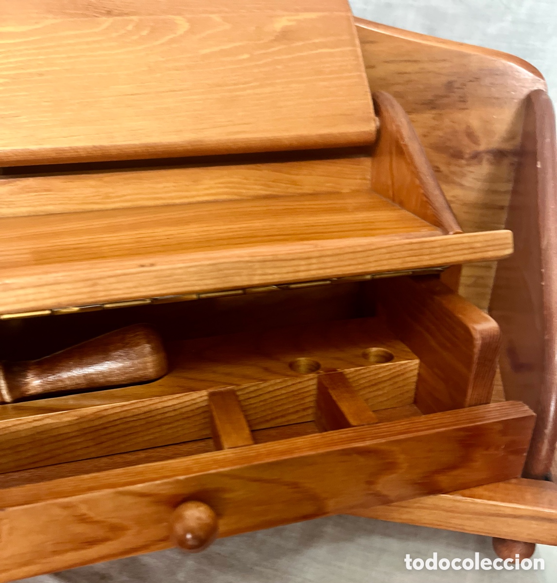 Escriban&iacute;a: ESCRIBAN&Iacute;A DE MADERA DE CEREZO , VINTAGE - Foto 14