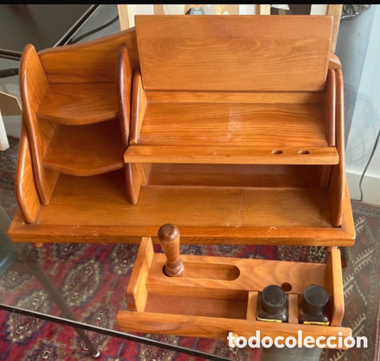 Escriban&iacute;a: ESCRIBAN&Iacute;A DE MADERA DE CEREZO , VINTAGE - Foto 17