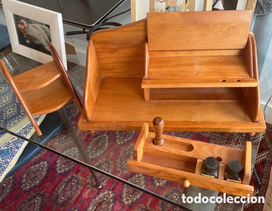 Escriban&iacute;a: ESCRIBAN&Iacute;A DE MADERA DE CEREZO , VINTAGE - Foto 21