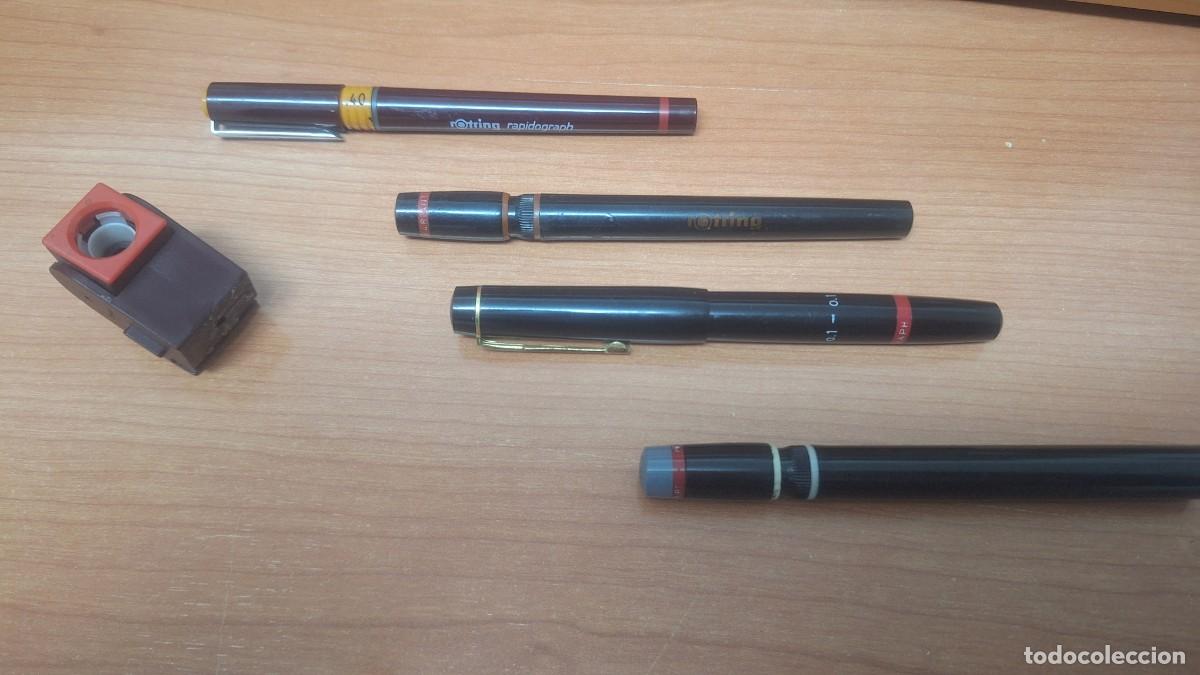 Escriban&iacute;a: 4 Rotring diferentes calibres - Foto 1
