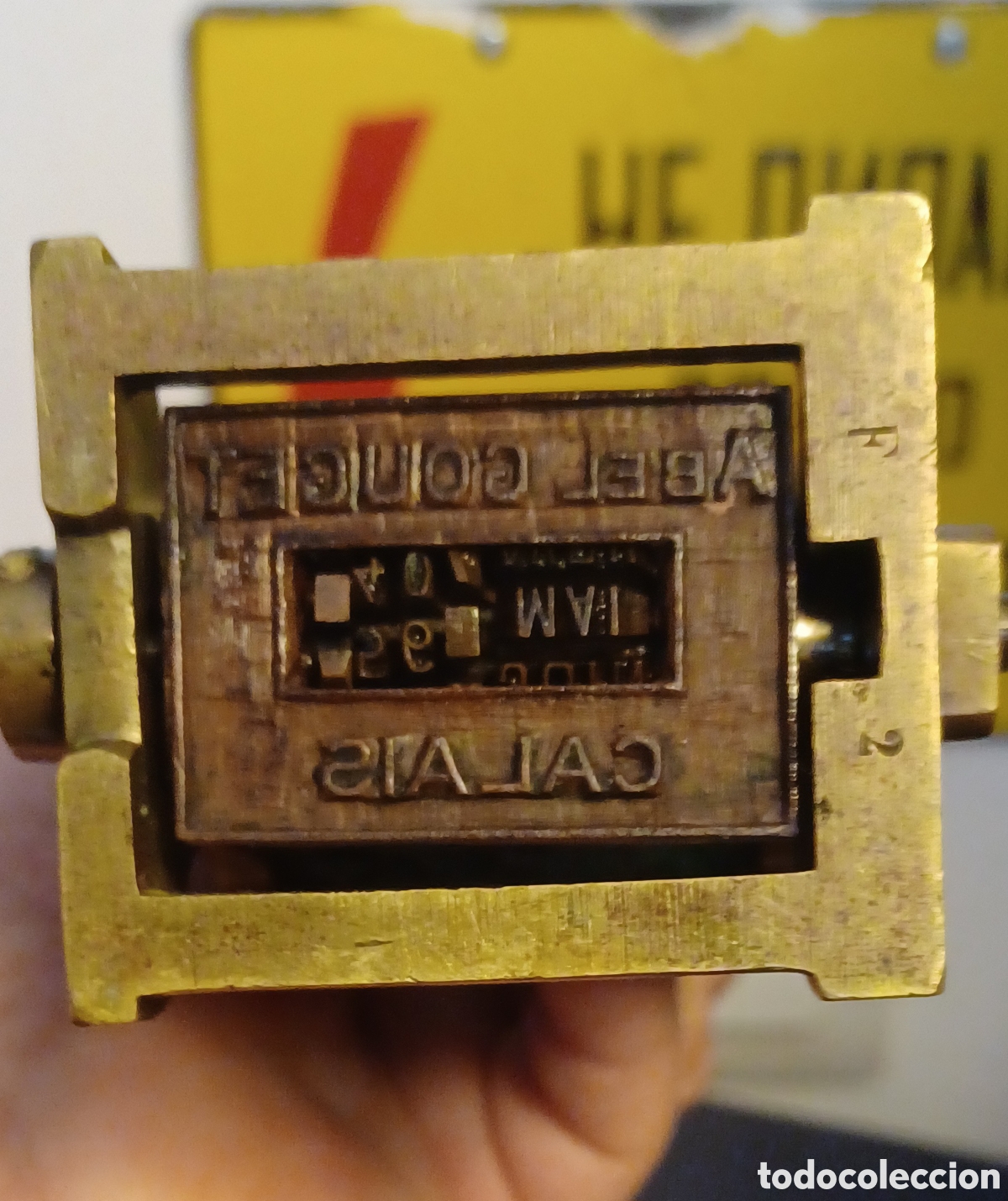 Escriban&iacute;a: Sello Antiguo Lat&oacute;n con Fecha - Foto 5