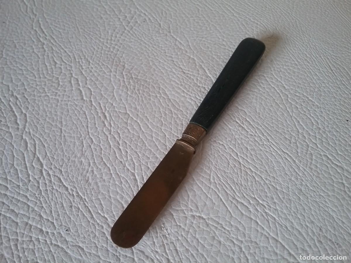 Escriban&iacute;a: ANTIGUO ABRECARTAS BRONCE Y MADERA - Foto 3