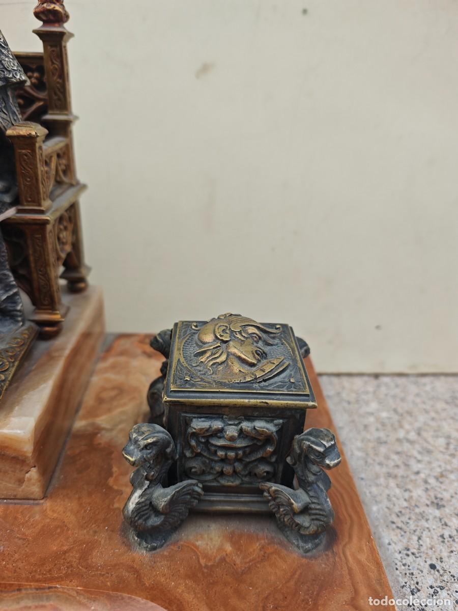 Escriban&iacute;a: Escribana Isabel II m&aacute;rmol y bronce - Foto 3
