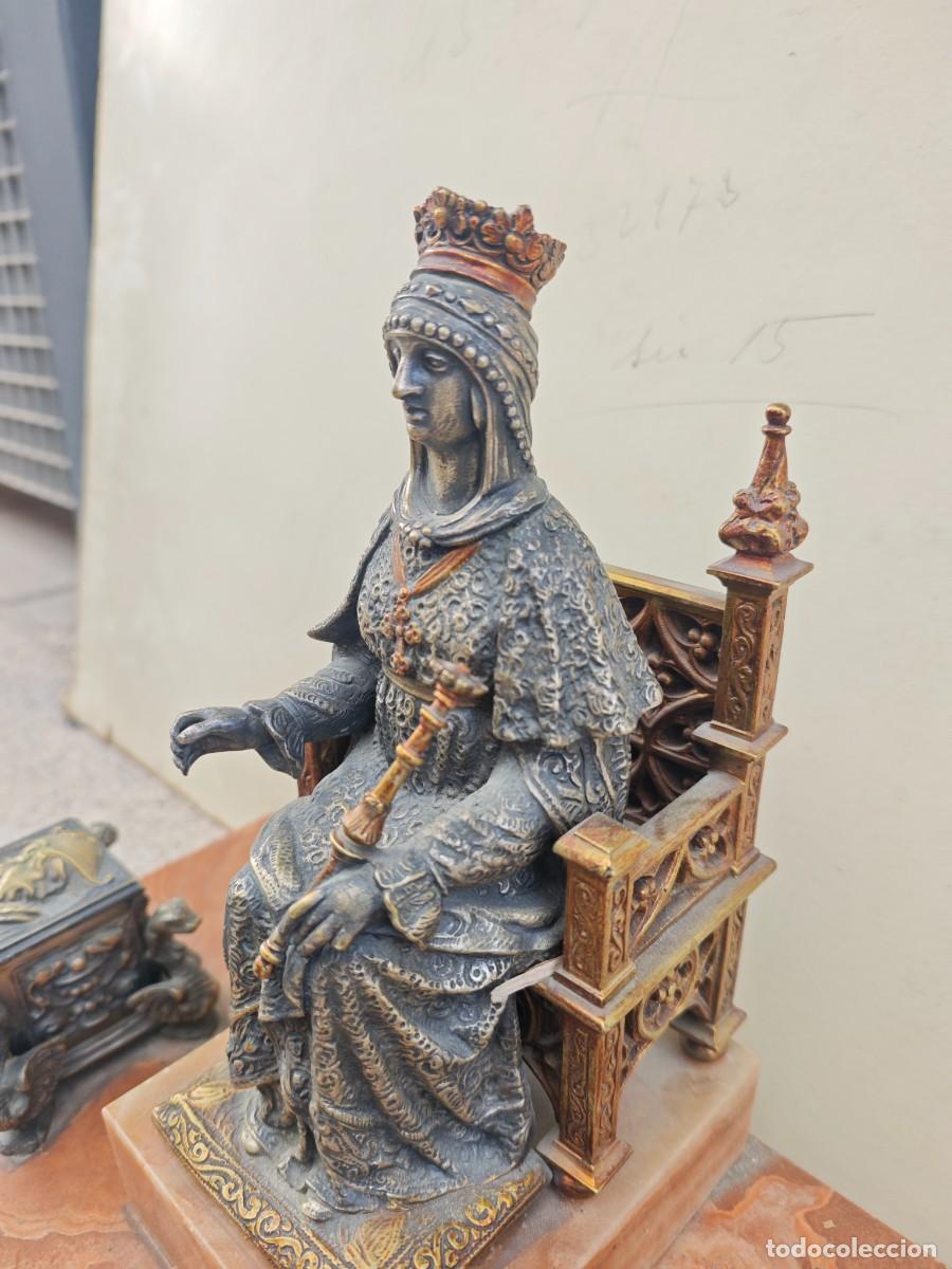 Escriban&iacute;a: Escribana Isabel II m&aacute;rmol y bronce - Foto 6