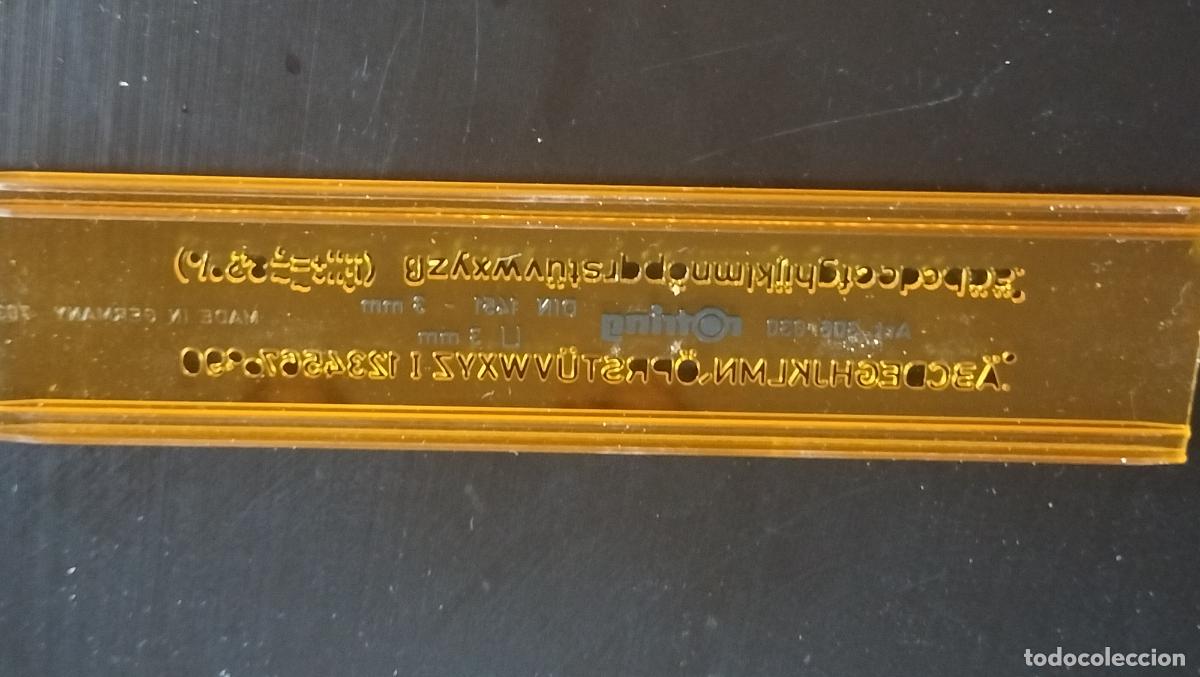 Escriban&iacute;a: ANTIGUA REGLA DE LETRAS ROTRING - Foto 3