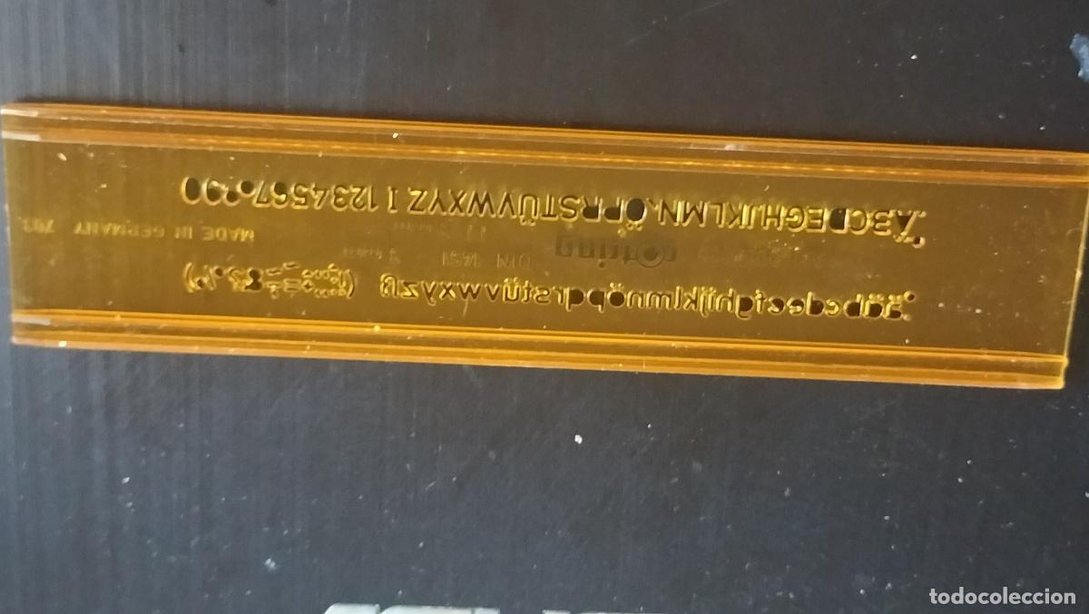 Escriban&iacute;a: ANTIGUA REGLA DE LETRAS ROTRING - Foto 4