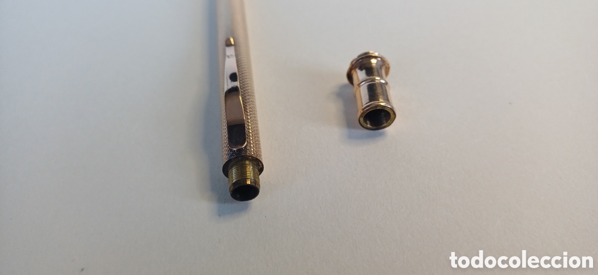 Escriban&iacute;a: Portaminas antiguo dorado. - Foto 5