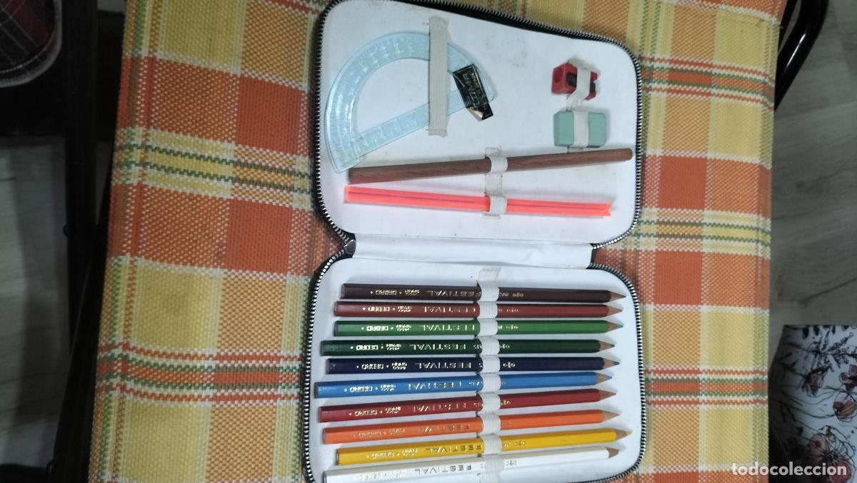 Escriban&iacute;a: ANTIGUO ESTUCHE ESCOLAR PLUMA - Foto 1