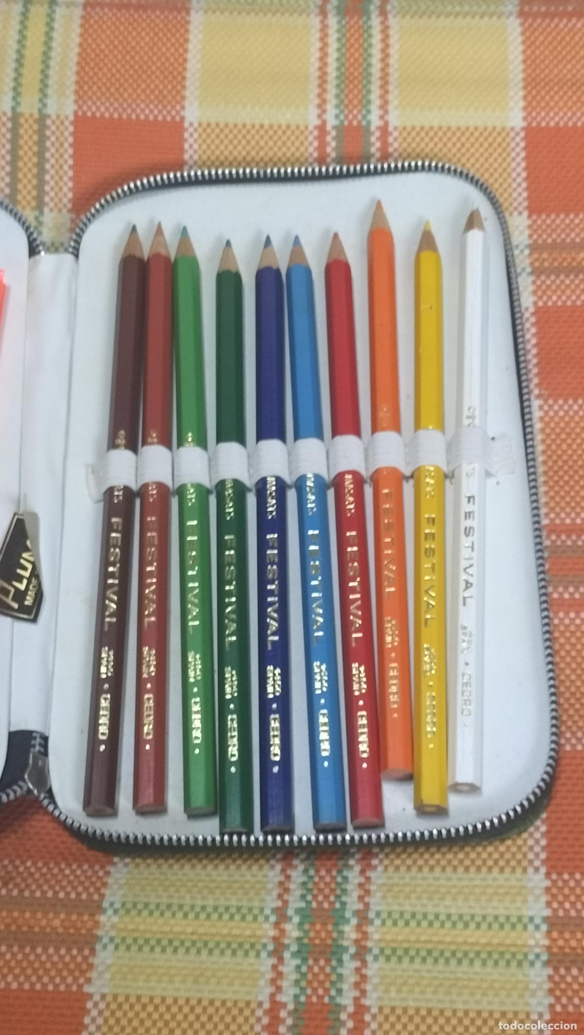 Escriban&iacute;a: ANTIGUO ESTUCHE ESCOLAR PLUMA - Foto 4