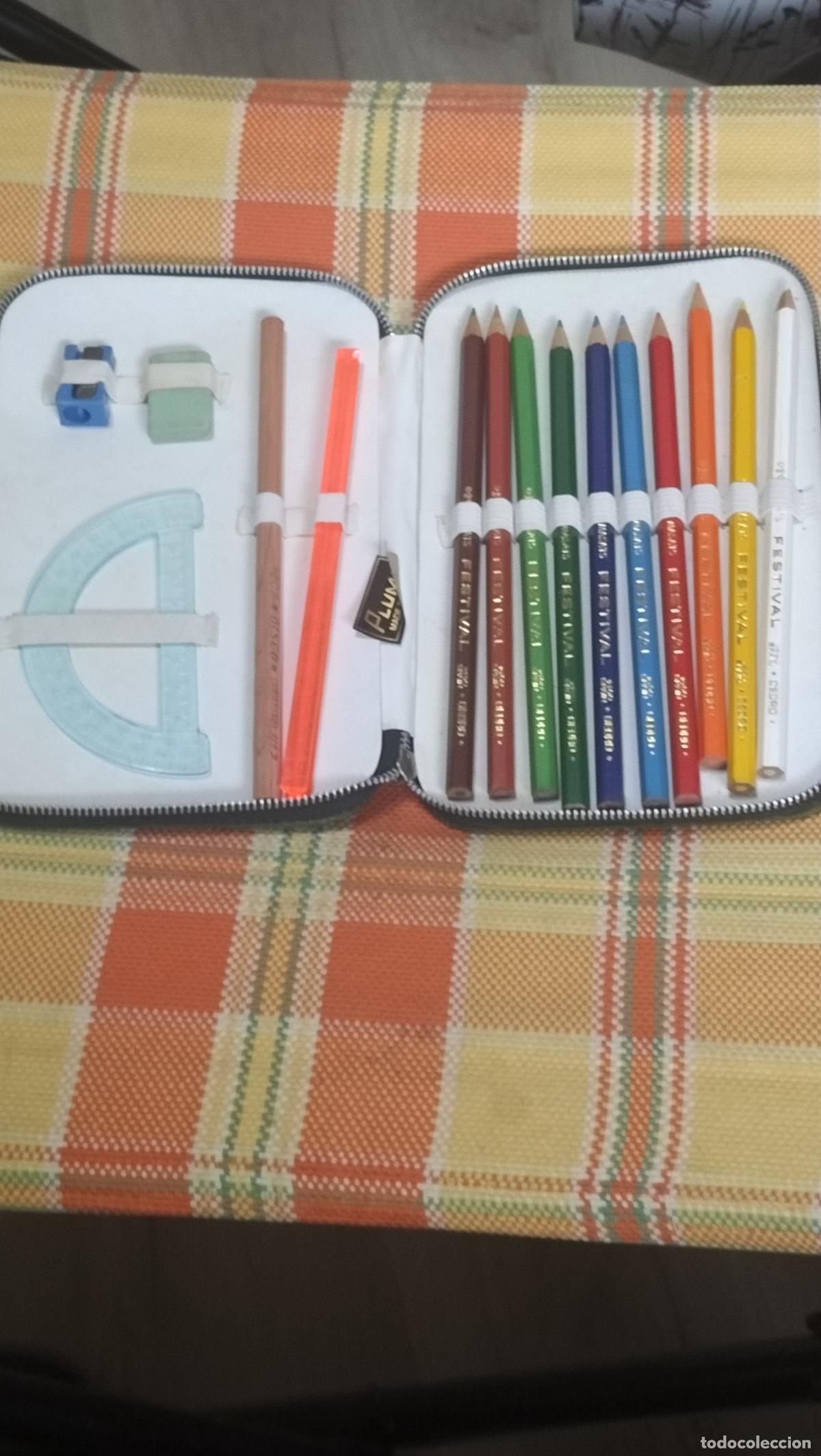 Escriban&iacute;a: ANTIGUO ESTUCHE ESCOLAR PLUMA - Foto 1