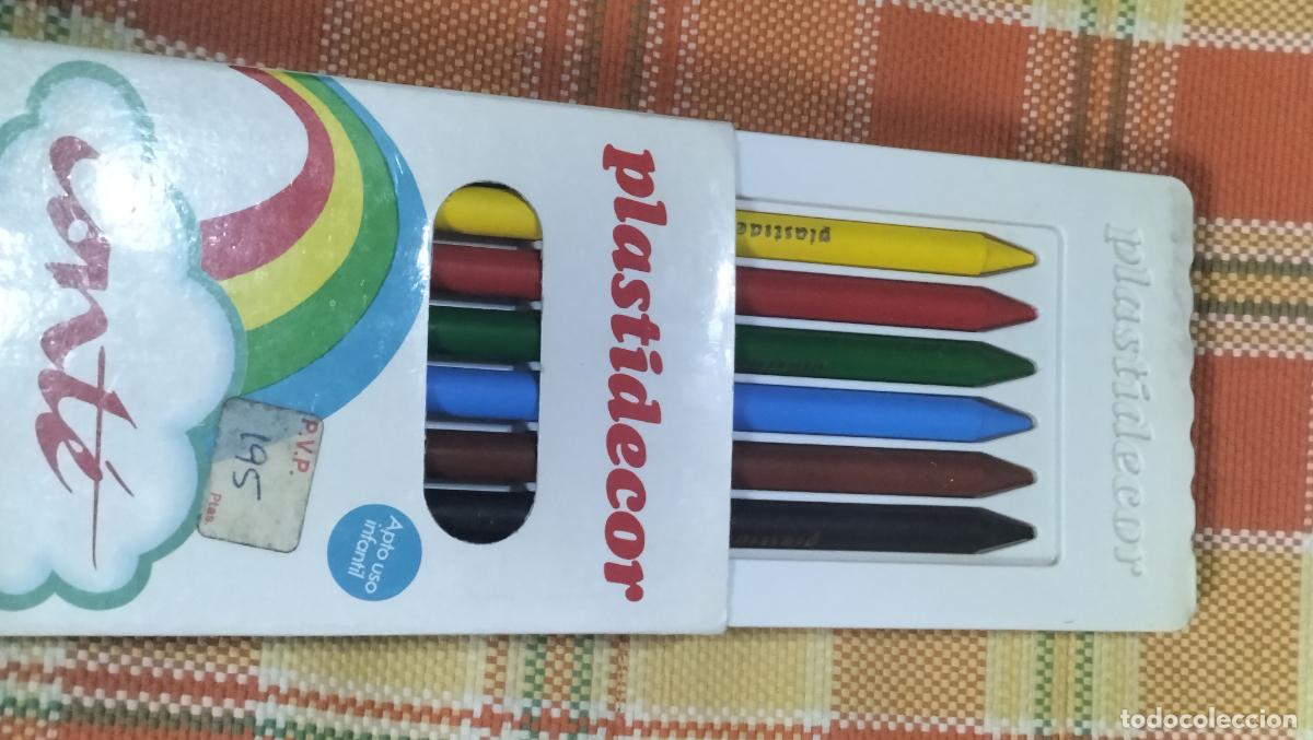 Escriban&iacute;a: ANTIGUA CAJA PLASTIDECOR CONTE - Foto 3