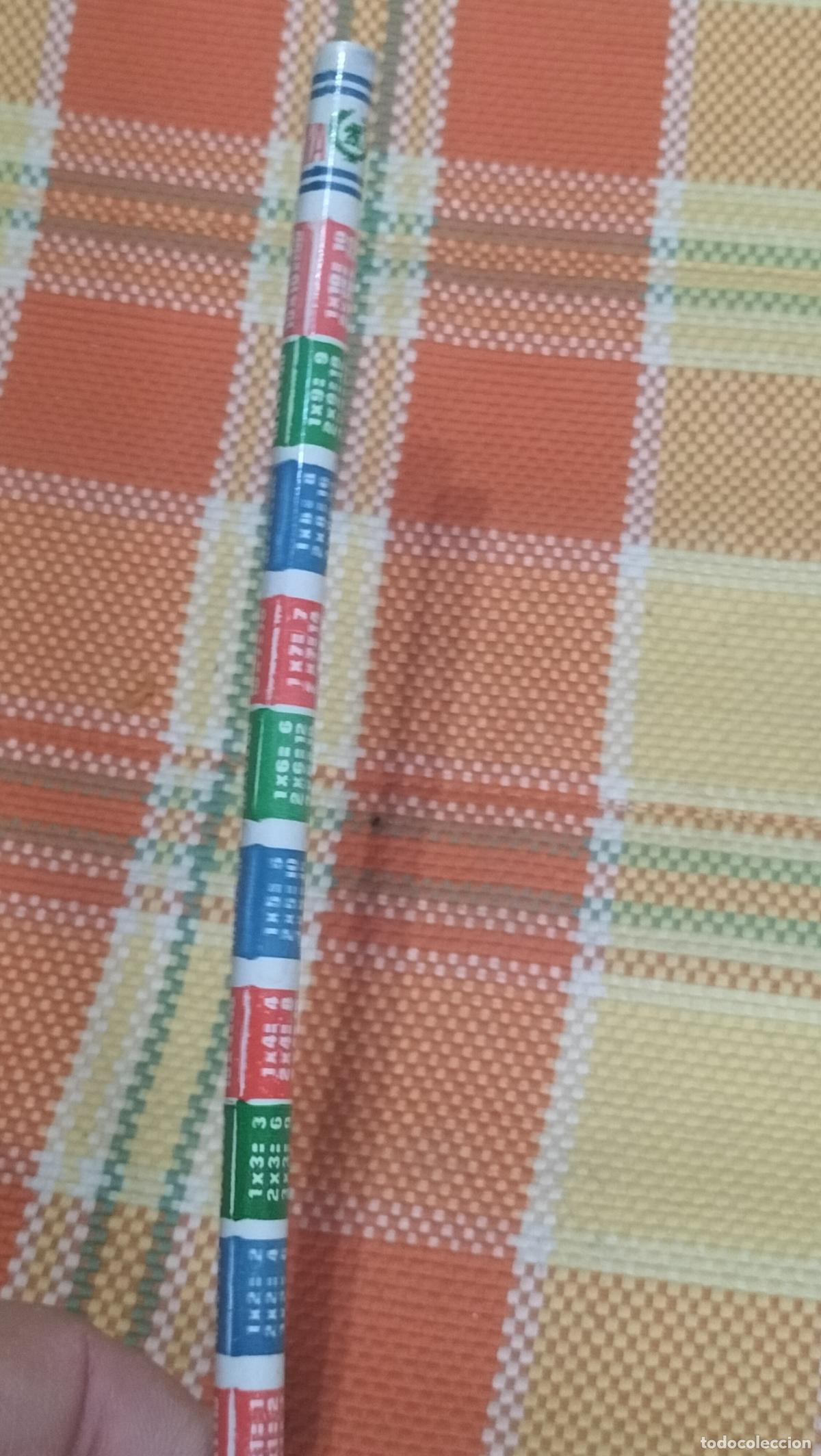 Escriban&iacute;a: ANTIGUO LAPICERO HISPANIA CON LA TABLA DE MULTIPLICAR - Foto 2