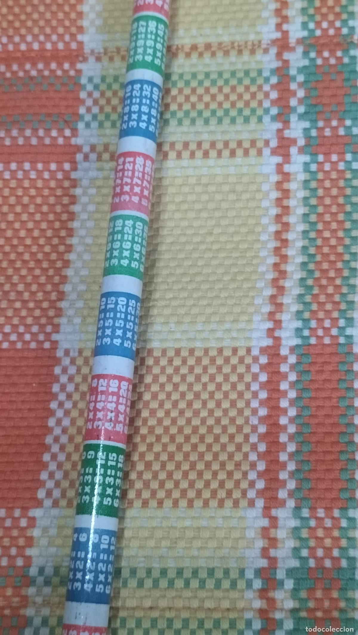 Escriban&iacute;a: ANTIGUO LAPICERO HISPANIA CON LA TABLA DE MULTIPLICAR - Foto 2