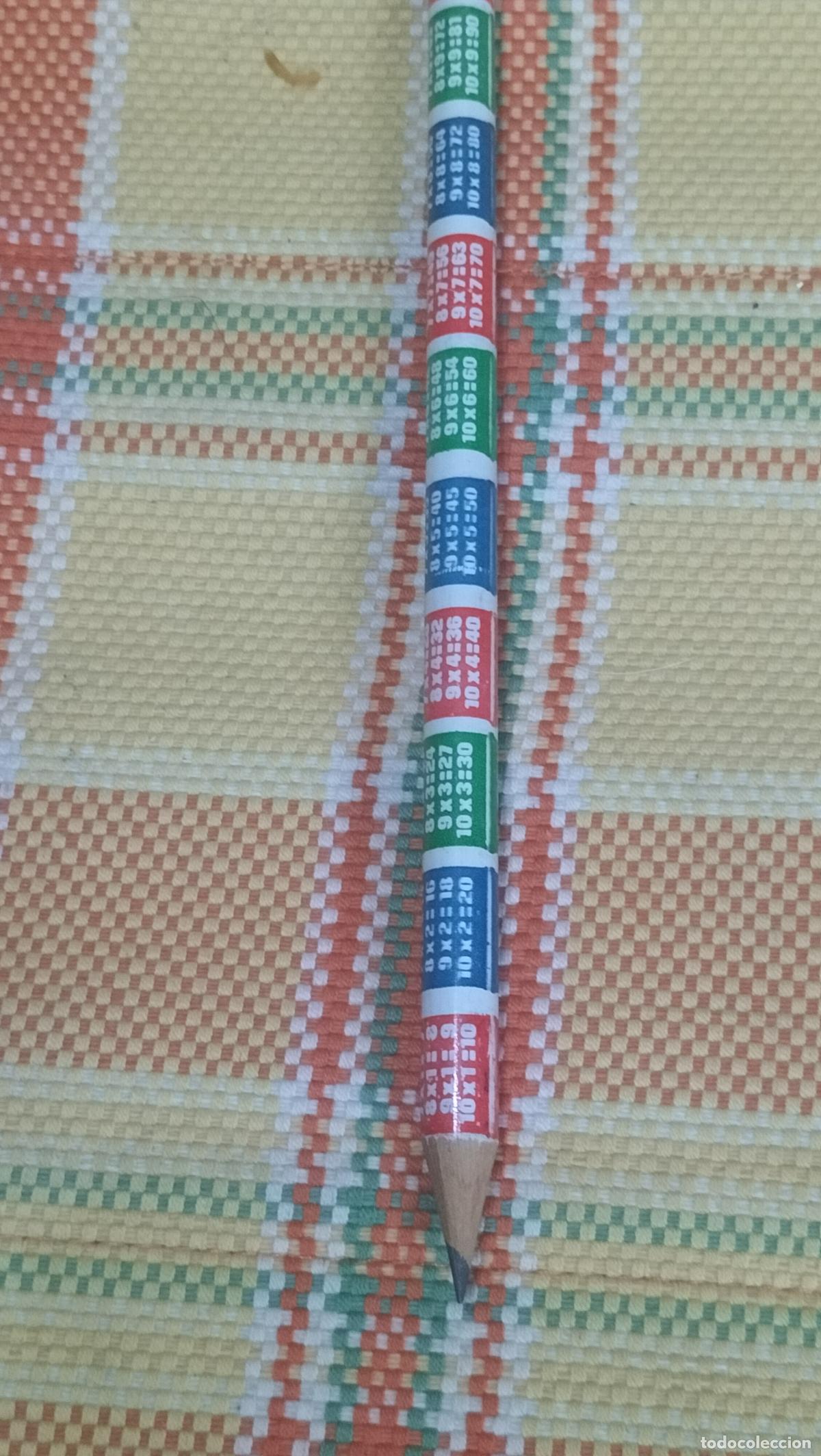 Escriban&iacute;a: ANTIGUO LAPICERO HISPANIA CON LA TABLA DE MULTIPLICAR - Foto 2