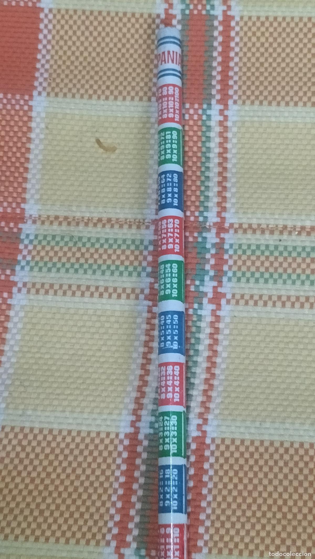Escriban&iacute;a: ANTIGUO LAPICERO HISPANIA CON LA TABLA DE MULTIPLICAR - Foto 1
