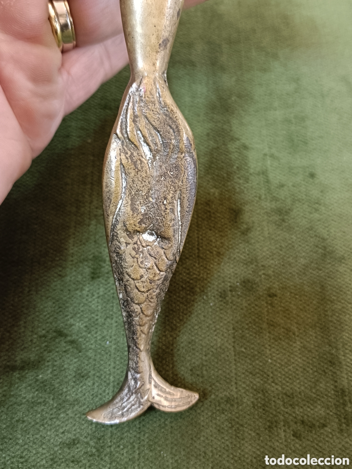 Escriban&iacute;a: ABRECARTAS EN FORMA DE SIRENA MANGO BRONCE - Foto 7