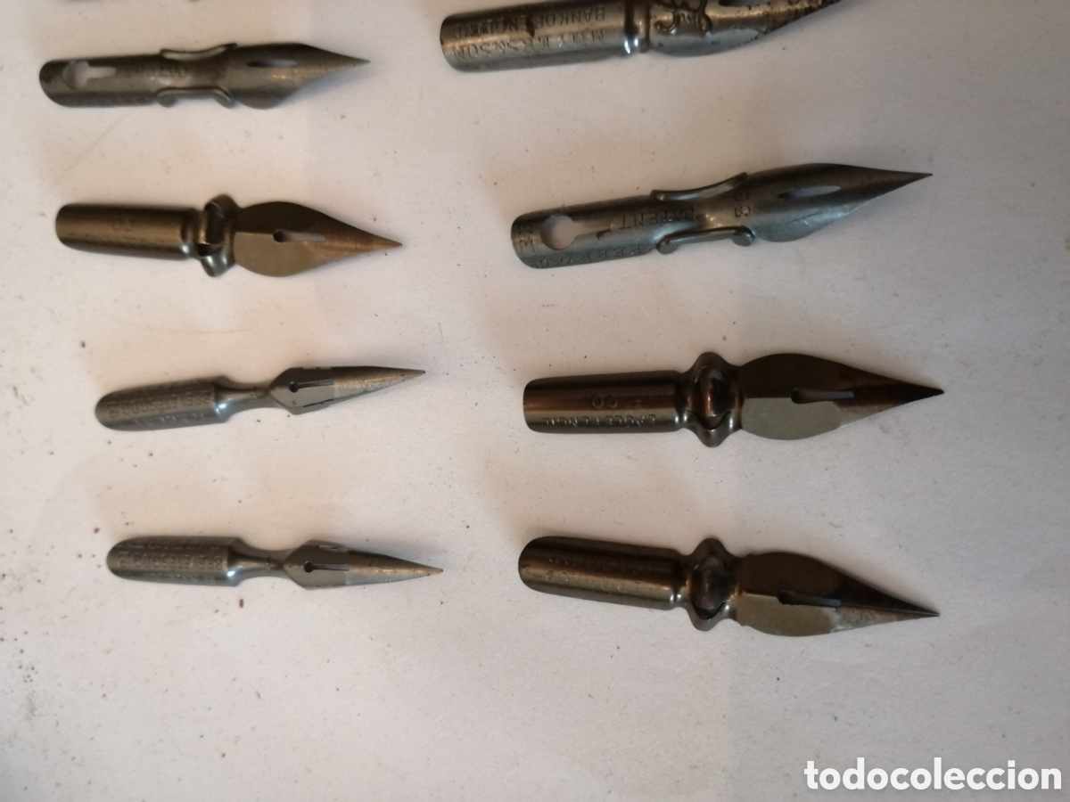 Escriban&iacute;a: Lote 12 plumillas antiguas - Foto 2