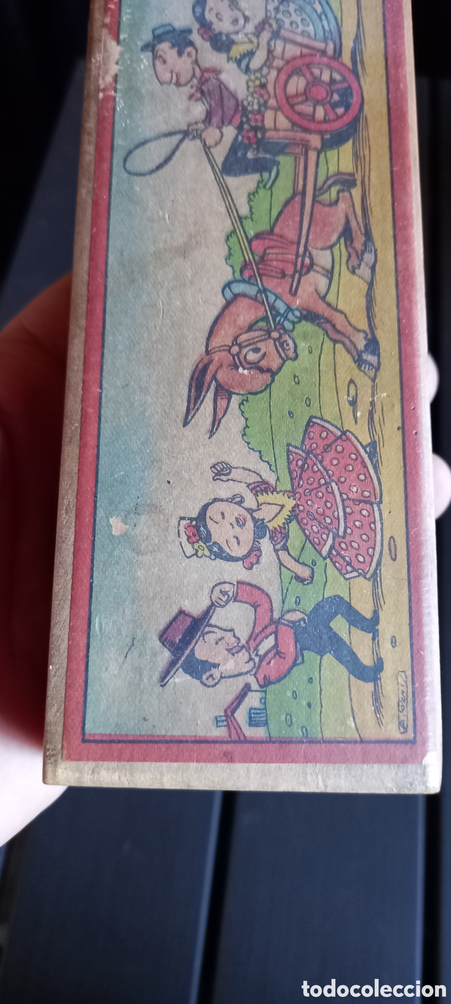 Escriban&iacute;a: ANTIGUO ESTUCHE DE MADERA DE COLEGIO - Foto 3