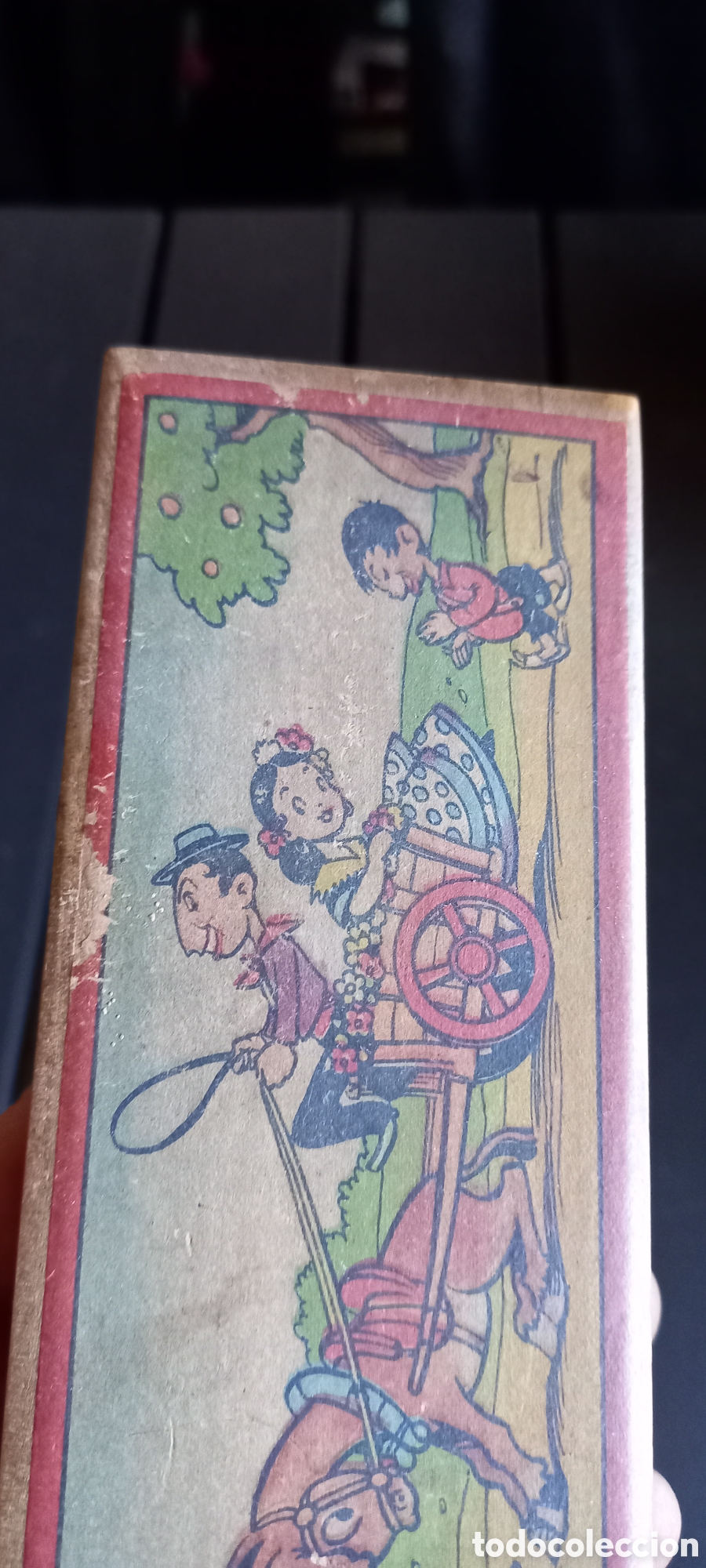 Escriban&iacute;a: ANTIGUO ESTUCHE DE MADERA DE COLEGIO - Foto 4