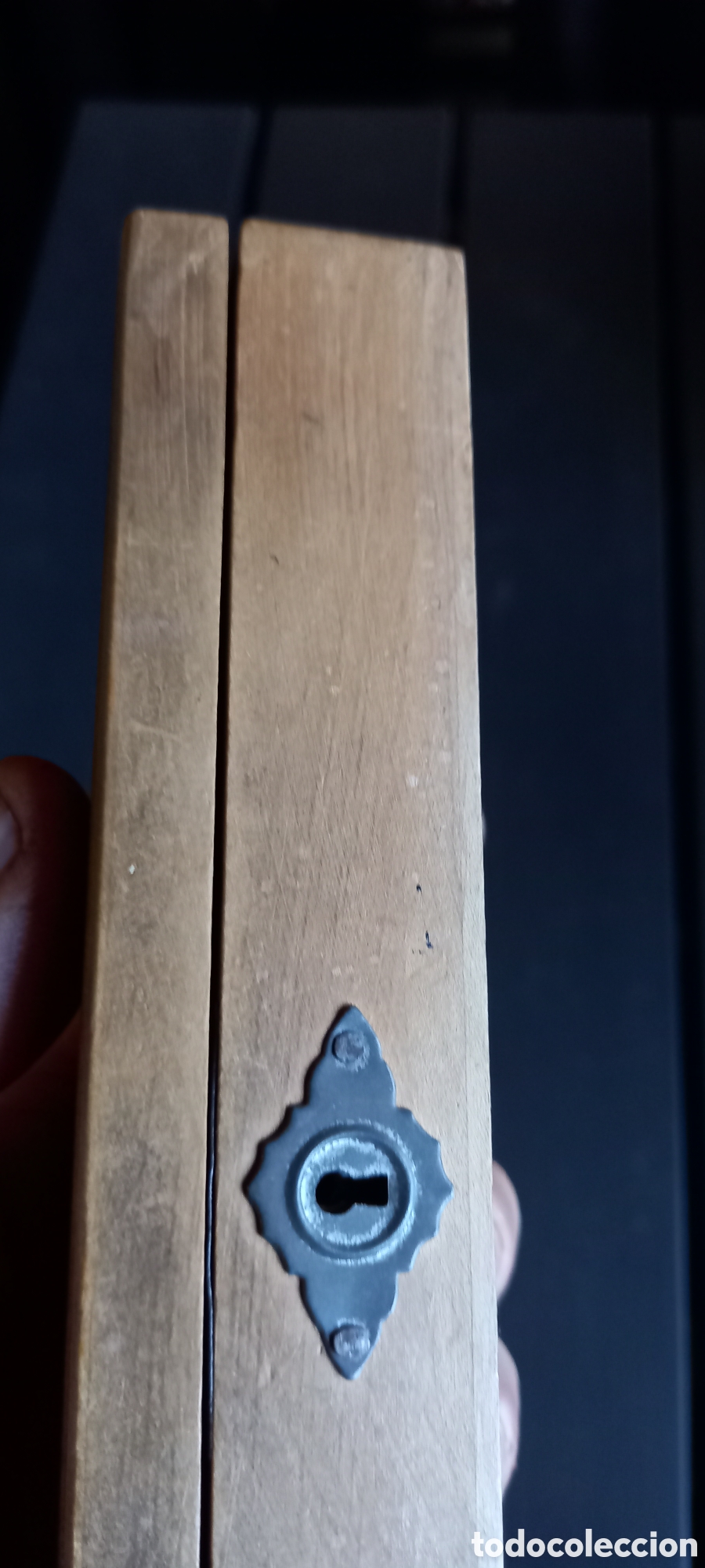 Escriban&iacute;a: ANTIGUO ESTUCHE DE MADERA DE COLEGIO - Foto 5