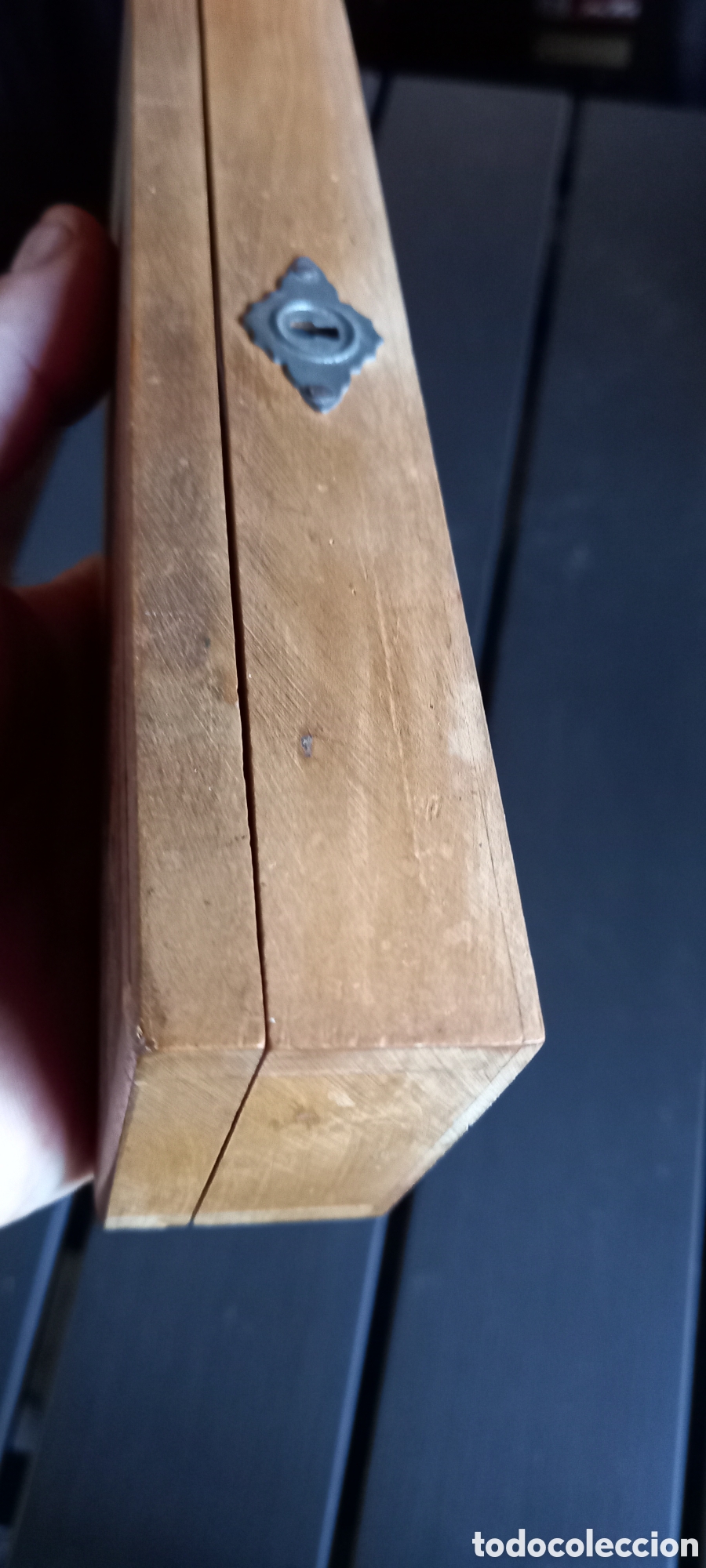 Escriban&iacute;a: ANTIGUO ESTUCHE DE MADERA DE COLEGIO - Foto 6