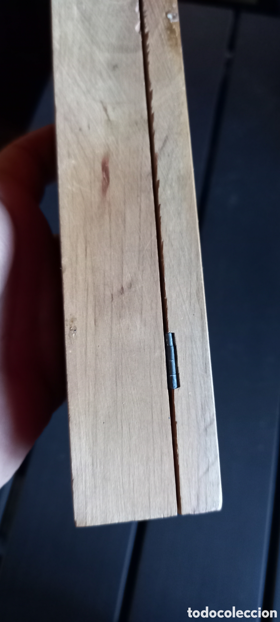Escriban&iacute;a: ANTIGUO ESTUCHE DE MADERA DE COLEGIO - Foto 8