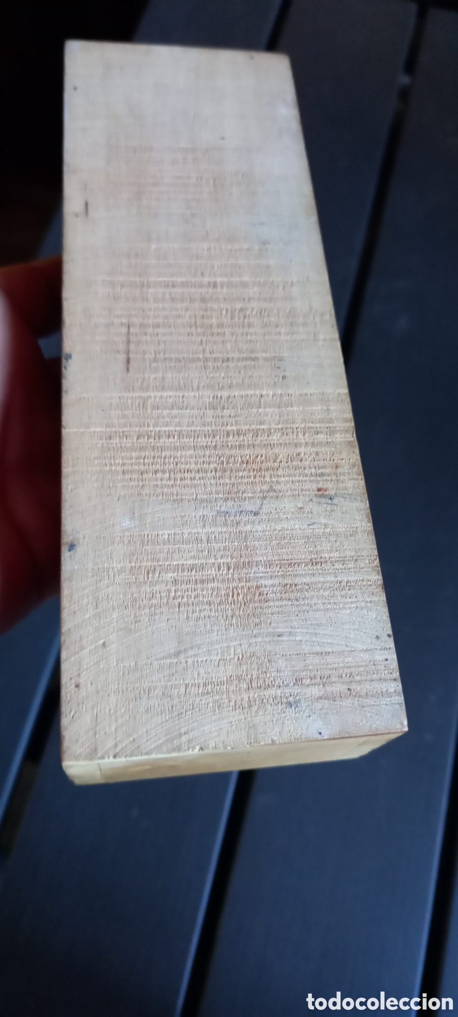 Escriban&iacute;a: ANTIGUO ESTUCHE DE MADERA DE COLEGIO - Foto 12