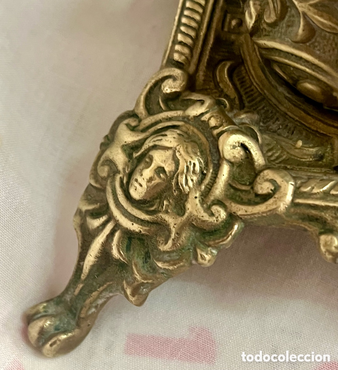 Escriban&iacute;a: ESCRIBAN&Iacute;A DE BRONCE DEL SIGLO XIX ( 2 TINTEROS ) - Foto 5