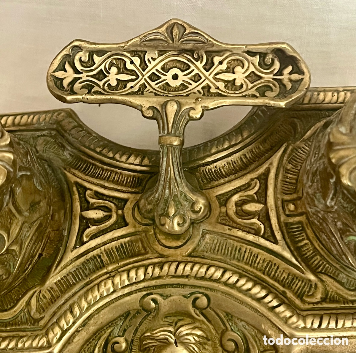 Escriban&iacute;a: ESCRIBAN&Iacute;A DE BRONCE DEL SIGLO XIX ( 2 TINTEROS ) - Foto 12