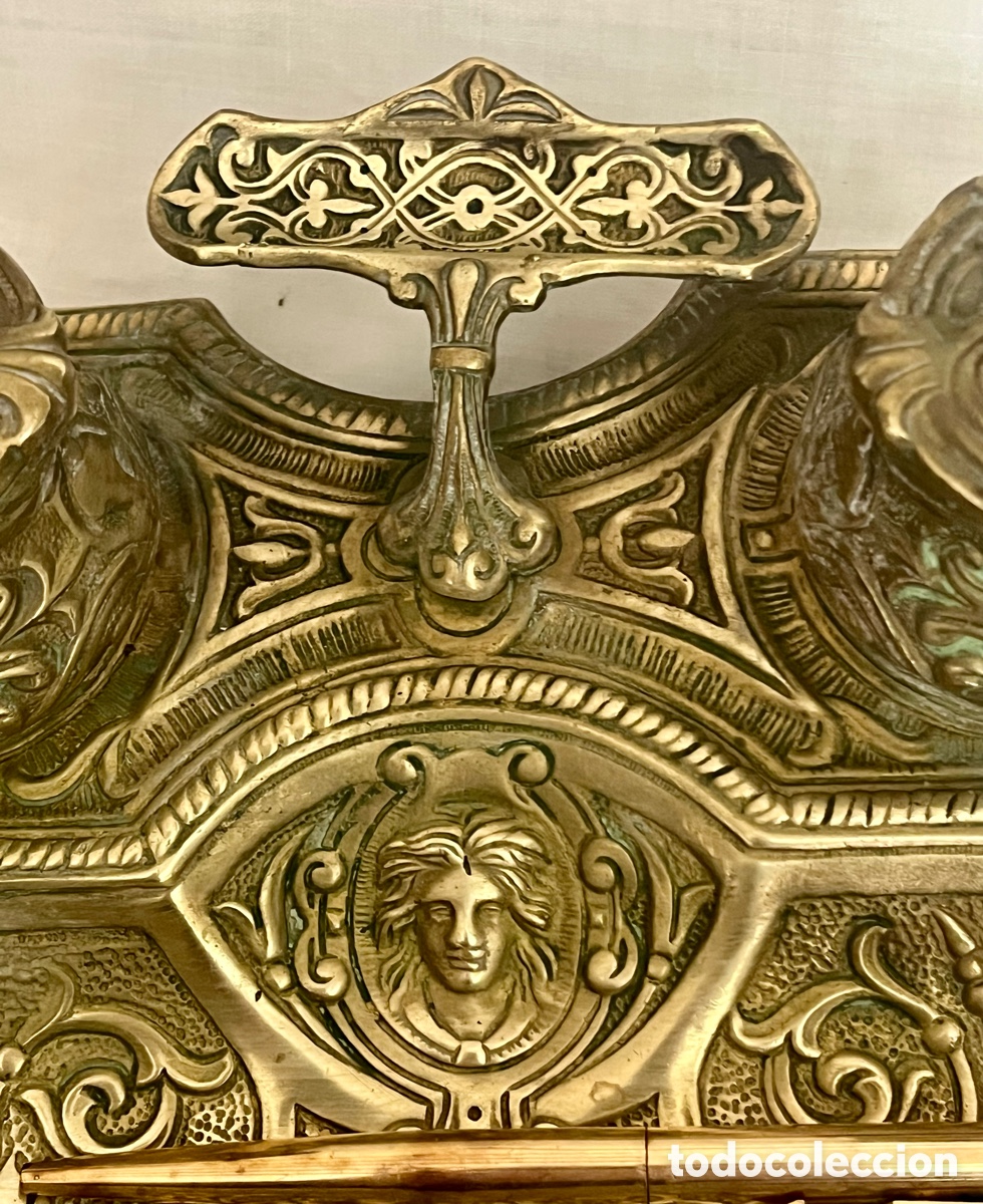 Escriban&iacute;a: ESCRIBAN&Iacute;A DE BRONCE DEL SIGLO XIX ( 2 TINTEROS ) - Foto 13