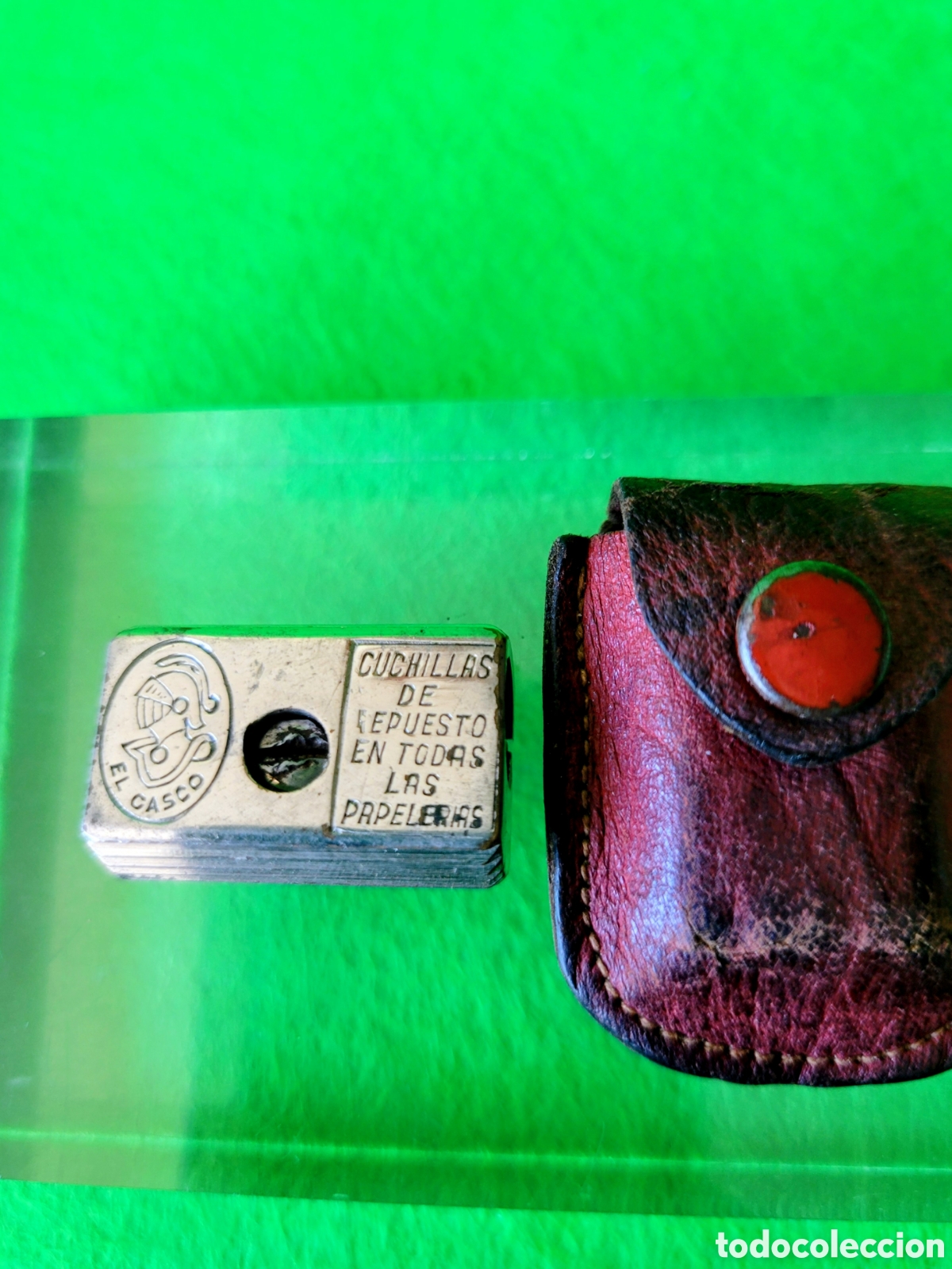 Escriban&iacute;a: ANTIGUO SACAPUNTAS EL CASC0 CON FUNDA - Foto 2