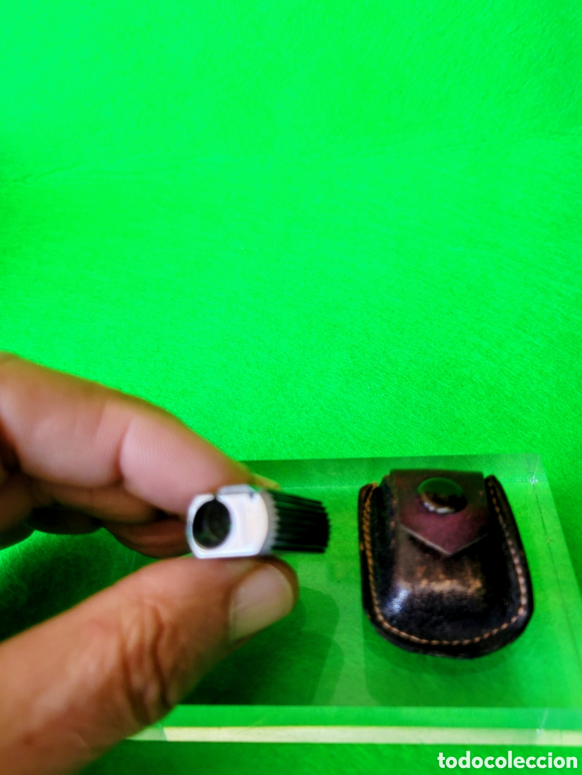 Escriban&iacute;a: ANTIGUO SACAPUNTAS EL CASCO CON FUNDA - Foto 3