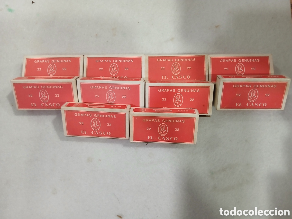 Escriban&iacute;a: Lote de 10 paquetes de grapas El Casco. (L59)