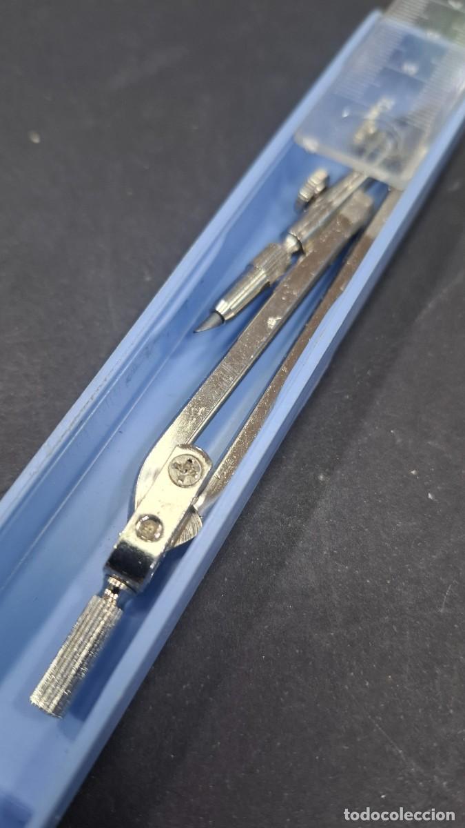 Escriban&iacute;a: COMPAS A&Ntilde;OS 70 VINTAGE CON ESTUCHE - Foto 2