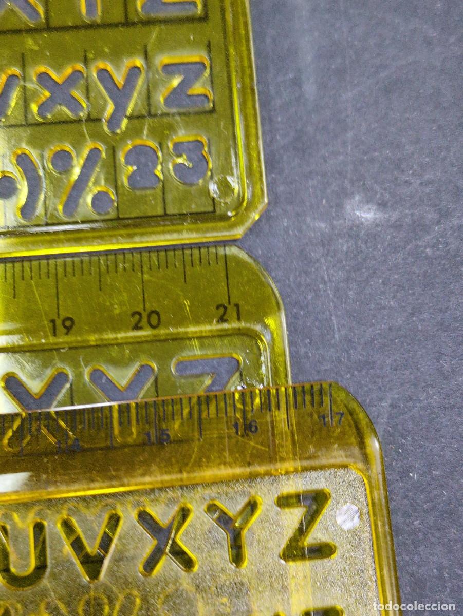 Escriban&iacute;a: 8 reglas de rotulaci&oacute;n letras y numeros nuevas impecables - Foto 3