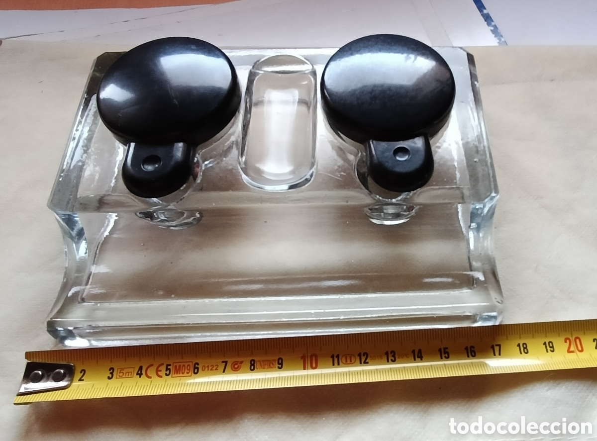 Escriban&iacute;a: Escriban&iacute;a de cristal con reposa plumas - Foto 11