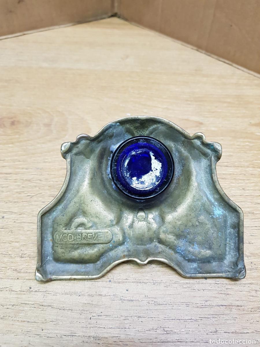 Escriban&iacute;a: ANTIGUO TINTERO DE BRONCE - Foto 3