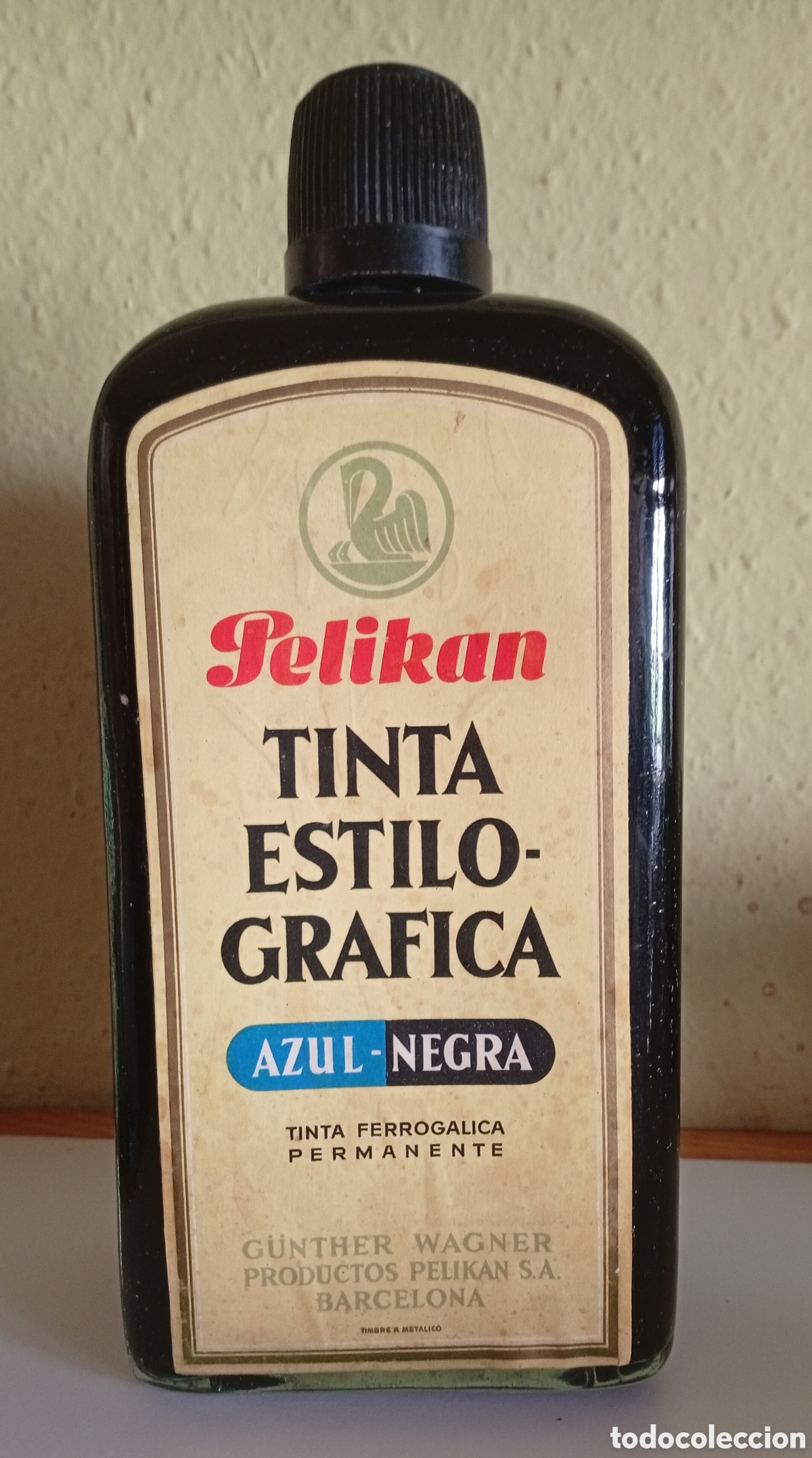 Escriban&iacute;a: BOTELLA DE 1 LITRO TINTA ESTILOGRAFICA PELIKAN AZUL NEGRA. LLENA