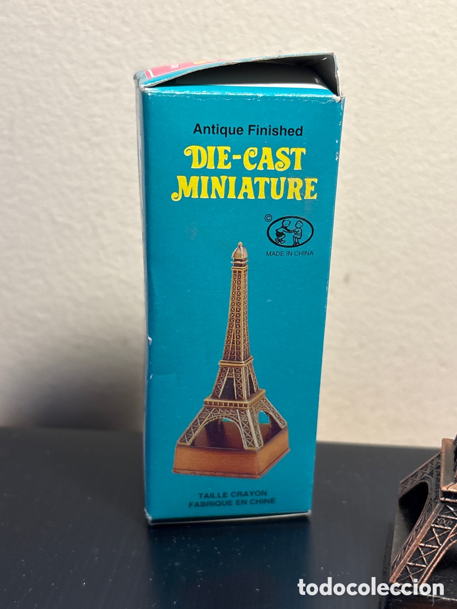 Escriban&iacute;a: SACAPUNTAS DIE CAST MINIATURE TORRE EIFFEL PARIS - Foto 4