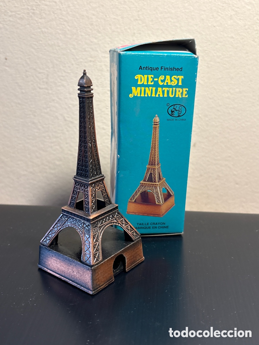Escriban&iacute;a: SACAPUNTAS DIE CAST MINIATURE TORRE EIFFEL PARIS - Foto 1