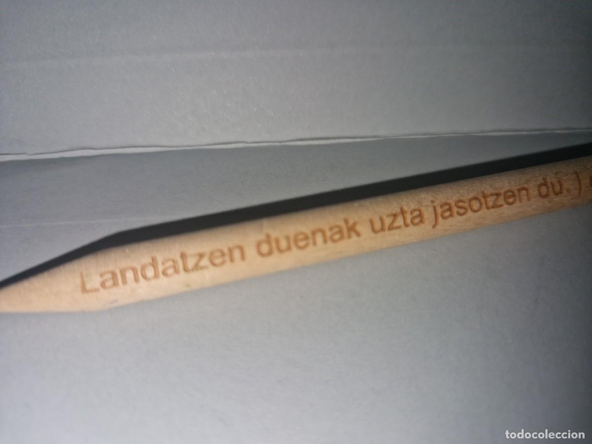 Escriban&iacute;a: LAPICERO DE MADERA CON SEMILLAS DE ABETO - Foto 2