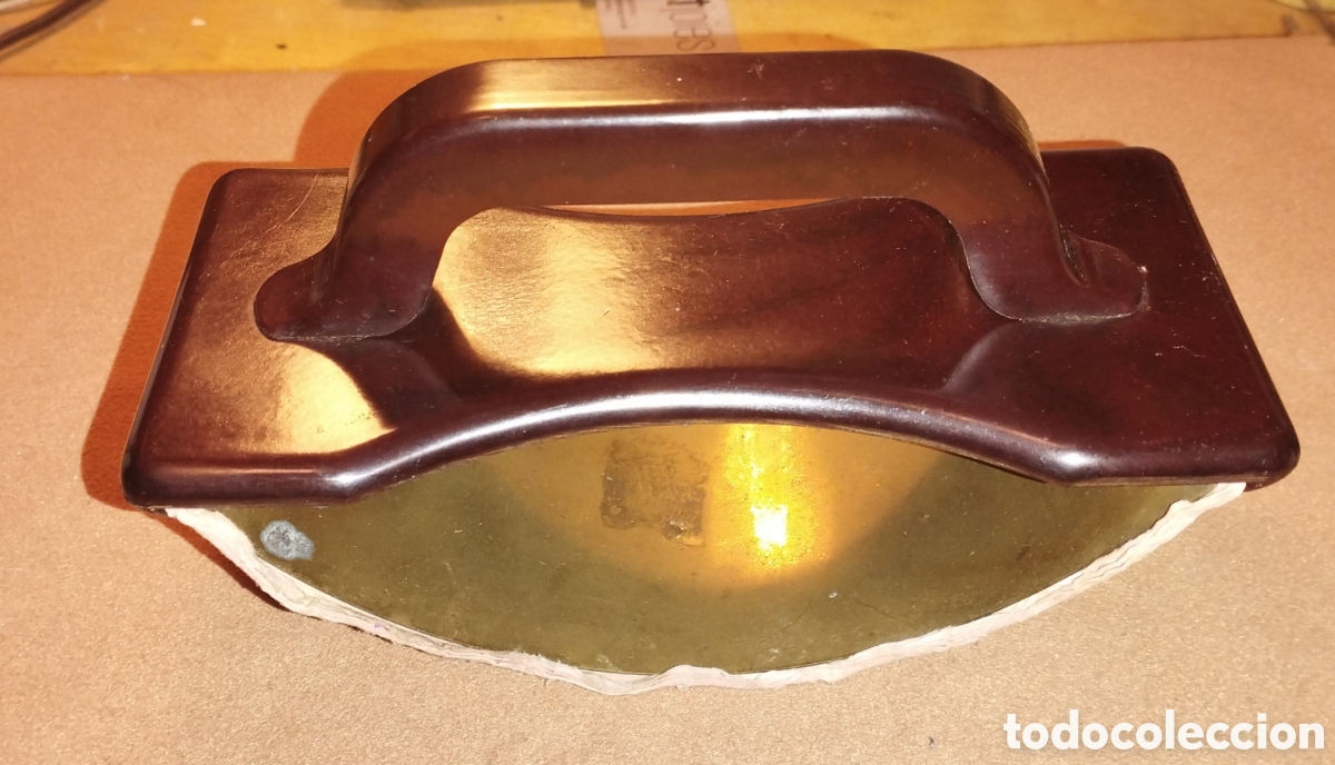 Escriban&iacute;a: ANTIGUO SECAFIRMAS PORTA PAPEL SECANTE ART D&Eacute;CO - NOGUERA Y VINTR&Oacute; - BAQUELITA Y METAL - ca 1920-30?