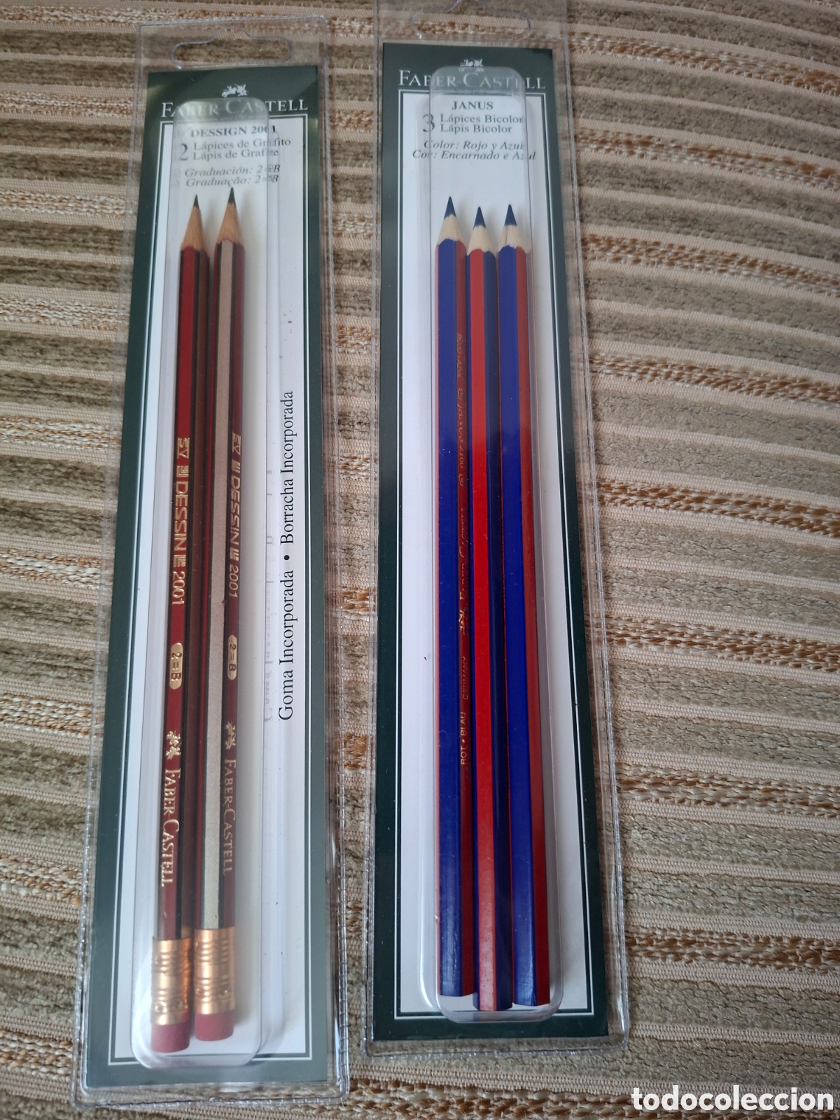 Scrivania: LAPICES &rdquo;FABER CASTELL&rdquo; BICOLOR y CON GOMA