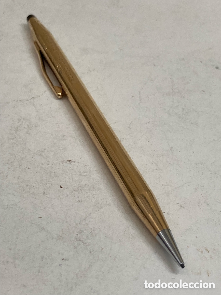 Escriban&iacute;a: Portaminas Cross cuerpo dorado 14kt