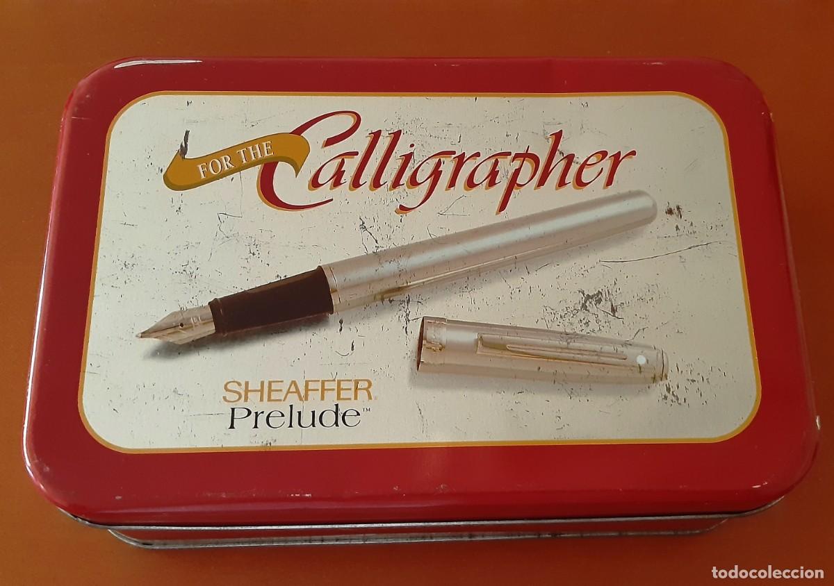 Escriban&iacute;a: SHEAFFER PRELUDE CALLIGRAPHER ANTIGUA CAJA / LATA. COLECCIONISTA.