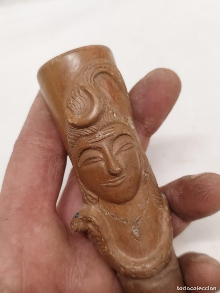 Escriban&iacute;a: Antiguo chillum, pipa tradicional de la india. - Foto 2
