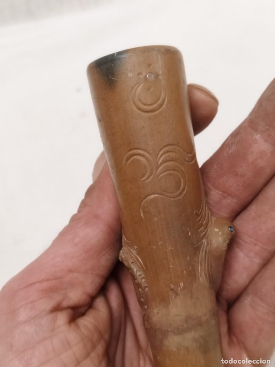 Escriban&iacute;a: Antiguo chillum, pipa tradicional de la india. - Foto 6