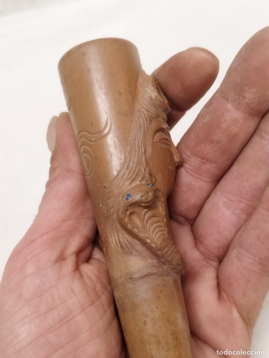 Escriban&iacute;a: Antiguo chillum, pipa tradicional de la india. - Foto 7