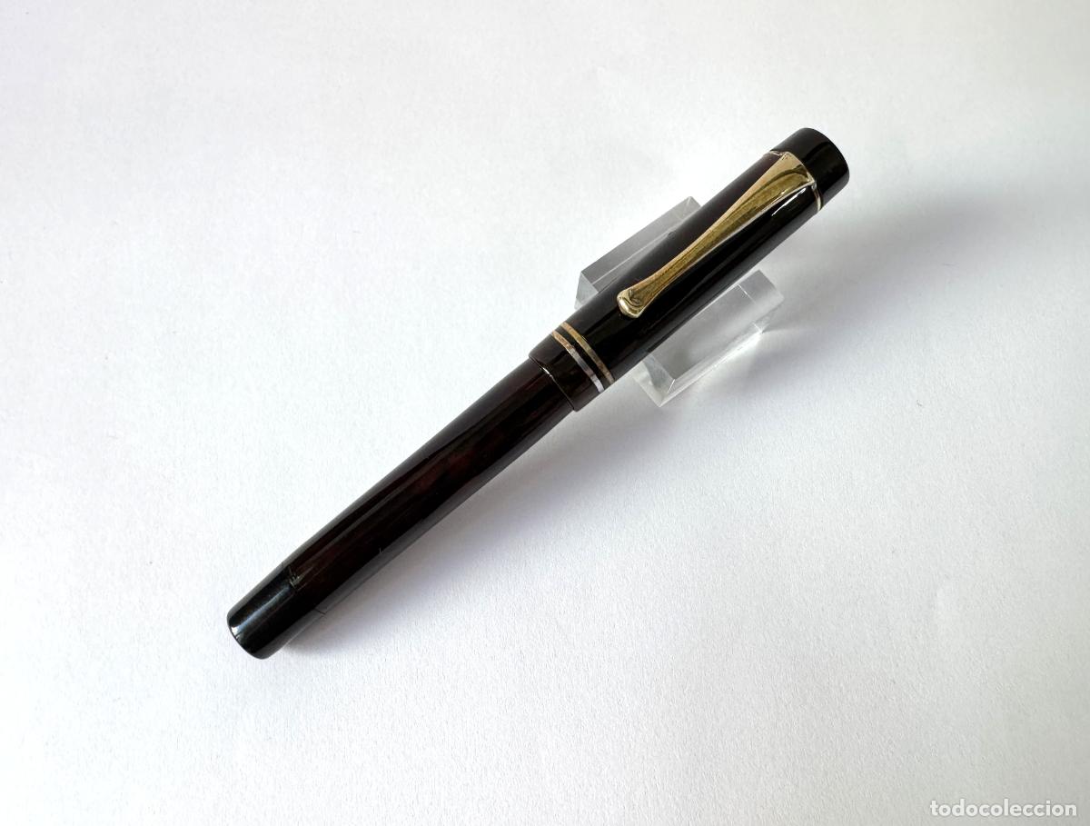 Escriban&iacute;a: WARRANTED 14KT PLUMA ESTILOGRAFICA RESINA MARRON CARAMELO