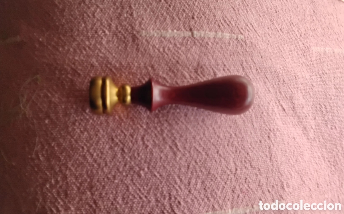Escriban&iacute;a: Tampon de lat&oacute;n y madera sello. - Foto 3
